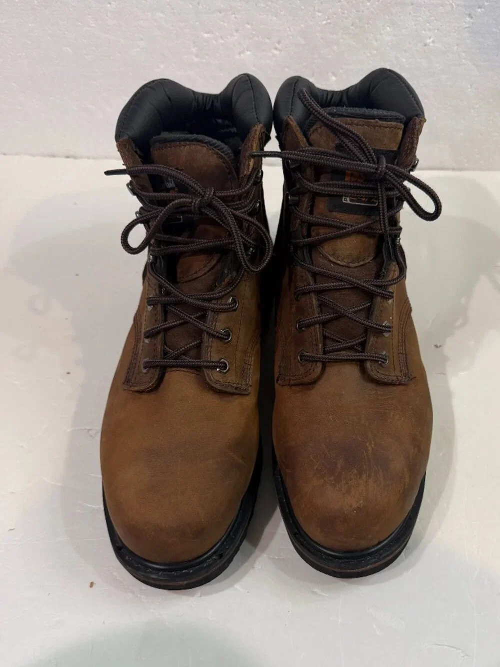 Timberland Pro Boots 33034 Men’s Size 12 Brown 24/7 Pit Boss Steel Toe Safety
